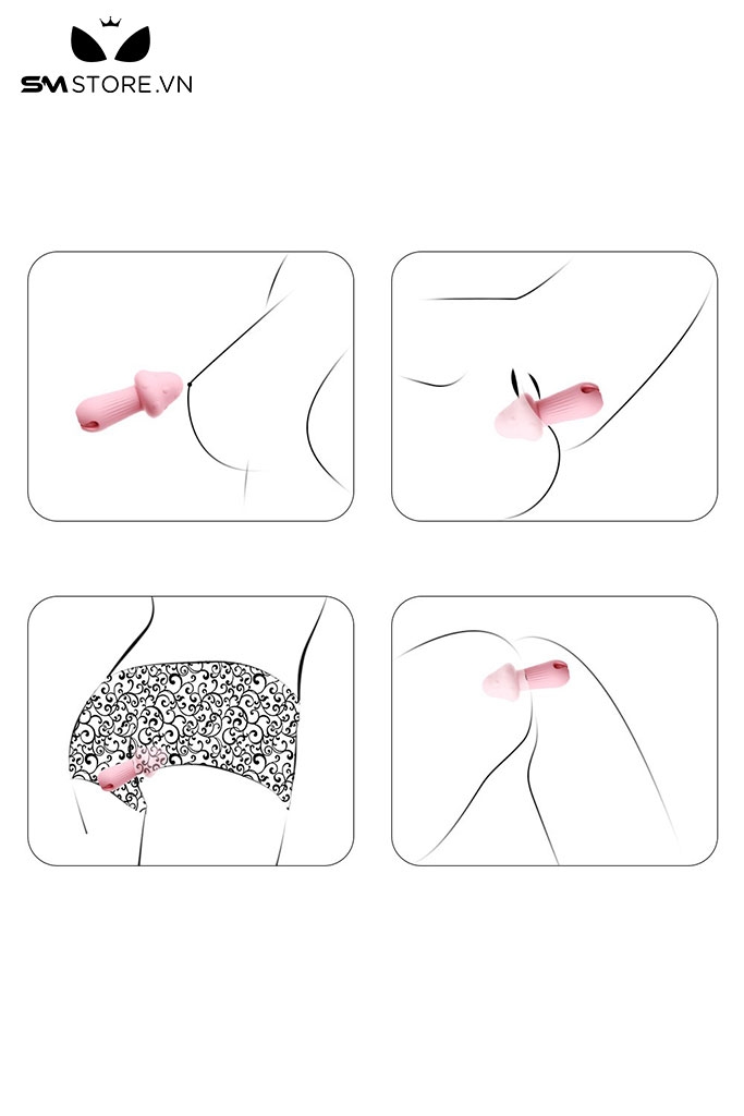 SMT1471 - Trứng rung mini ngụy trang cây nấm hồng có 10 tần số