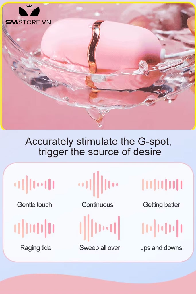 SMT1938 - Trứng rung mini hình vỏ sò có 10 chế độ dài 6.3cm