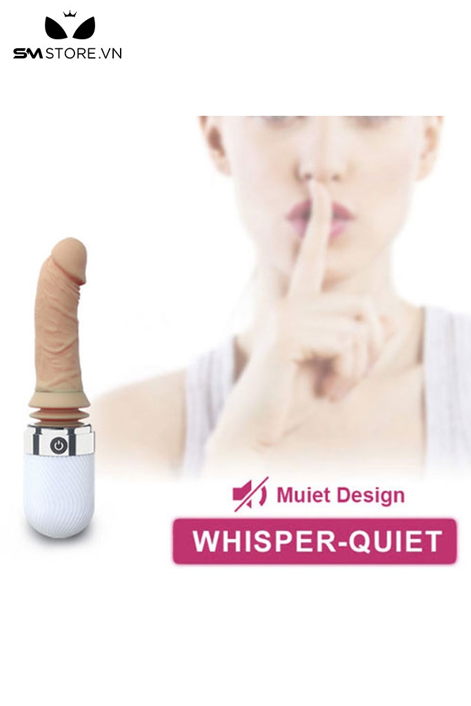 SMT1896 - Dương vật giả silicon tỏa nhiệt đến 42 độ có rung dài 25cm