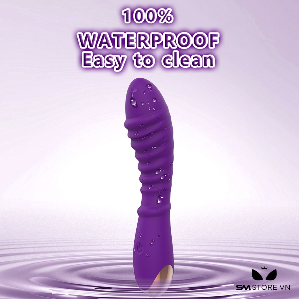 SMT2797 - Máy rung xoay đầu dương vật vân ngang dài 18cm