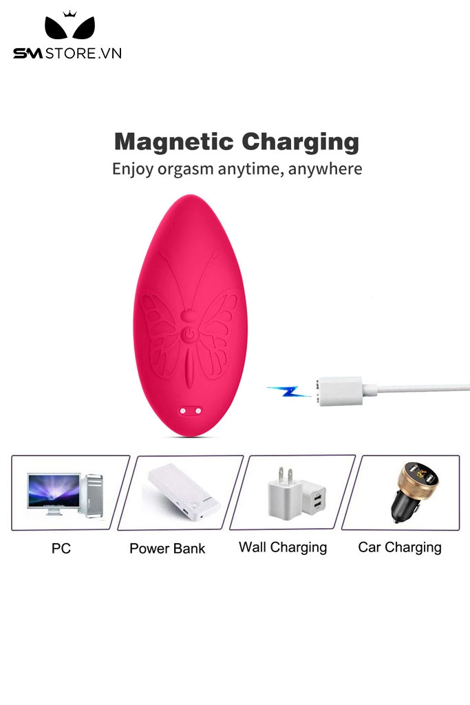 SMT2220 - Quần lót rung hình cánh bướm có 10 tần số dài 9.4cm