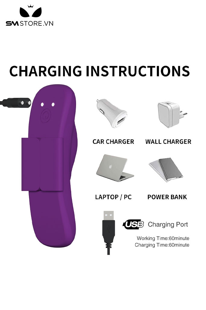 SMT2239 - Máy rung âm vật có 10 tần số dài 96mm sạc điện