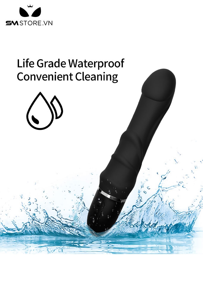 SMT2781 - Máy rung đầu dương vật silicon sạc điện có 10 chế độ