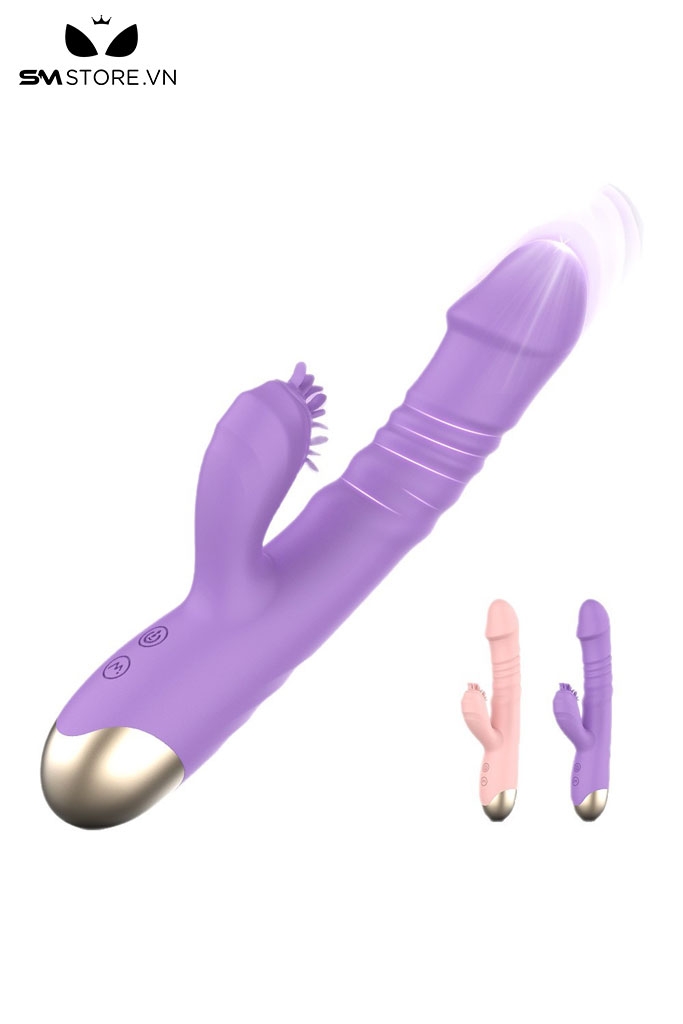 SMT2507 - Máy rung 2 đầu có 10 chế độ rung đầu dương vật sạc điện