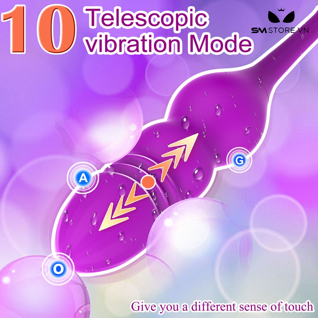 SMT2857 - Trứng rung 2 đầu silicon có 10 chế độ sạc điện có 10 chế độ