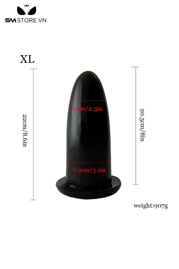 SMT2440 - Phích cắm hậu môn siêu dày ngụy trang tên lửa có 3 kích cỡ
