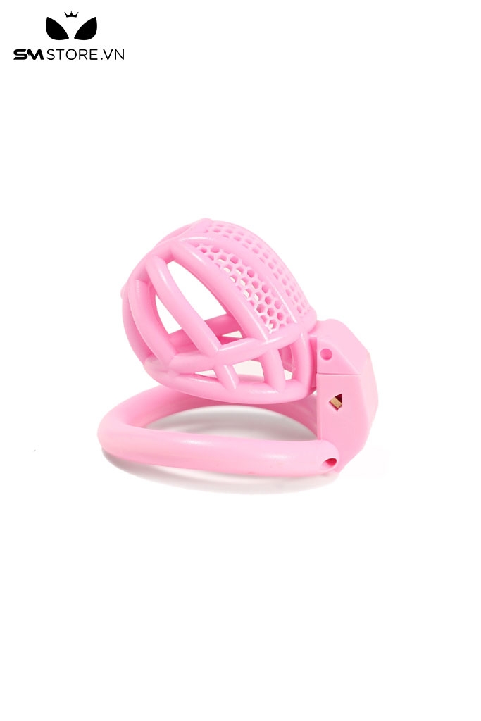 SMT2679 - Khóa dương vật bằng nhựa tổ ong mini có 4 vòng