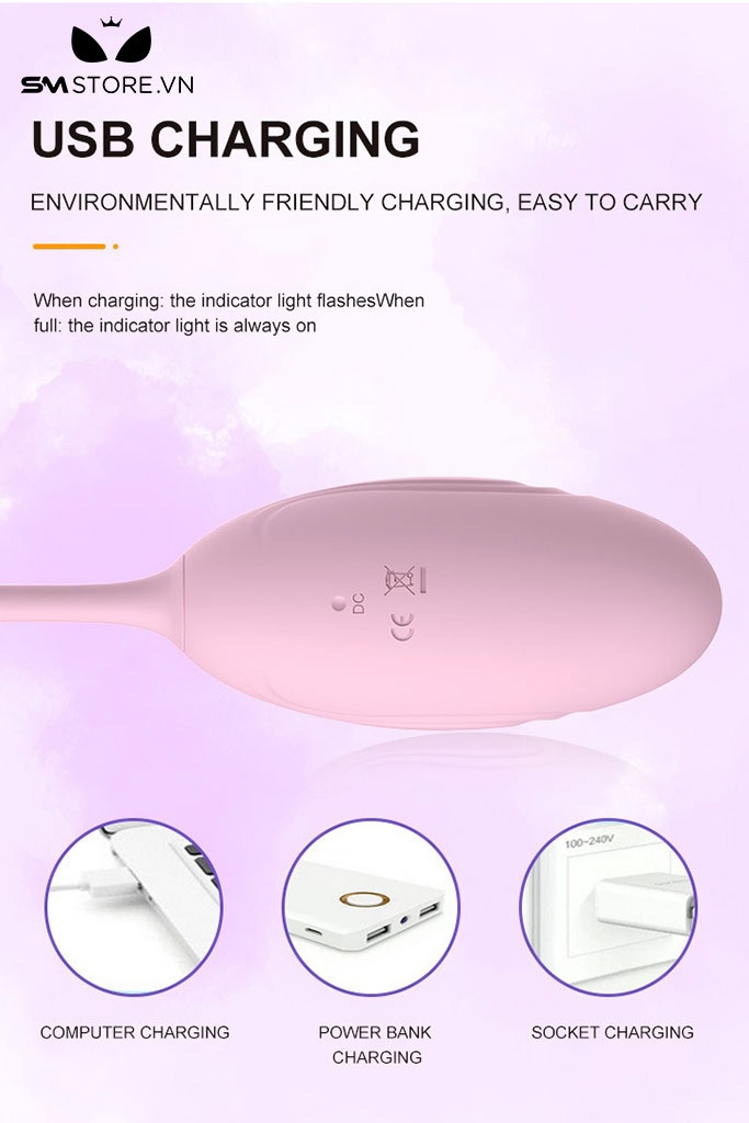 SMT1309 - Trứng rung có 10 tần số bằng silicon nhỏ gọn dài 8cm
