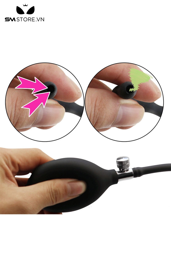 SMT2227 - Sounding silicon mềm dẻo xoắn ốc bơm hơi dài 46cm