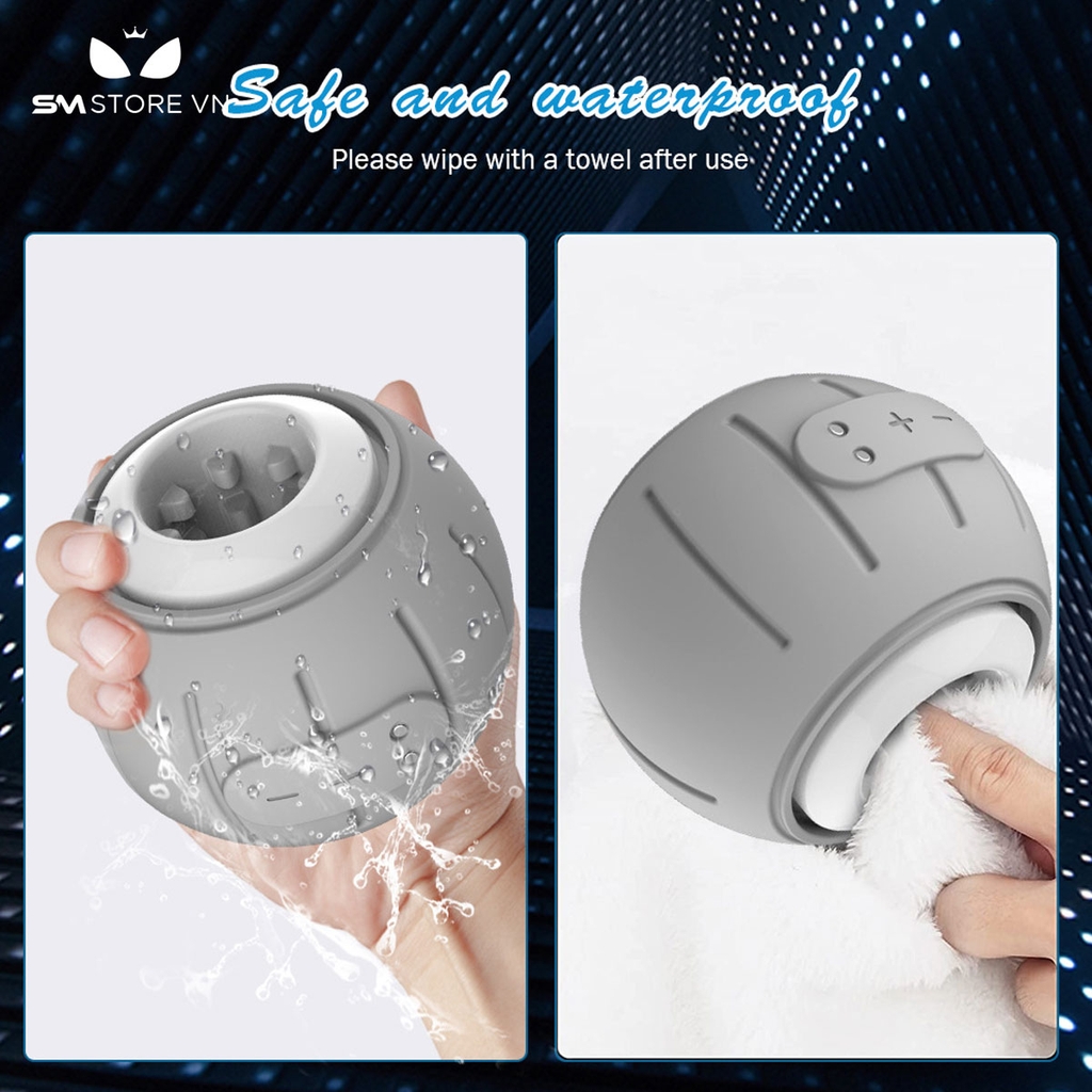 SMT1391 - Cốc thủ dâm silicon tăng kích thước dildo có 6 chế độ rung
