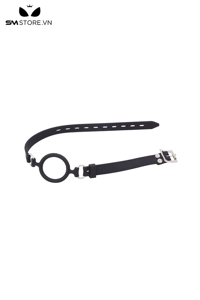 SMT231 - Dụng cụ mở miệng ring gag với chất liệu silicon màu đen