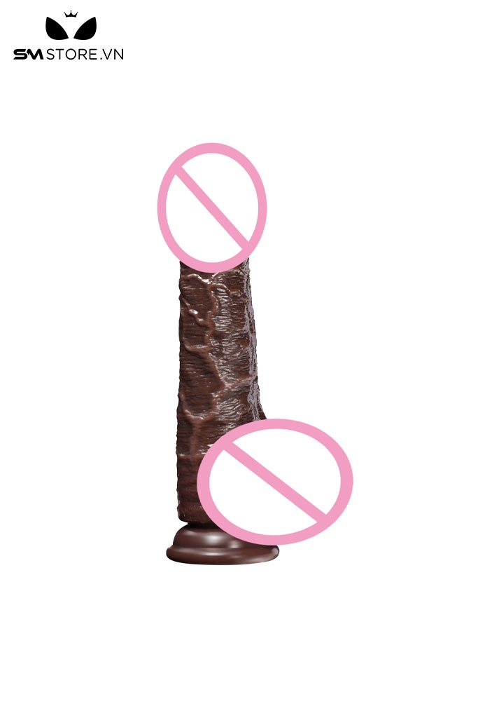 SMT1626 - Dương vật giả silicon có gân xanh và dính tường dài 21.5cm