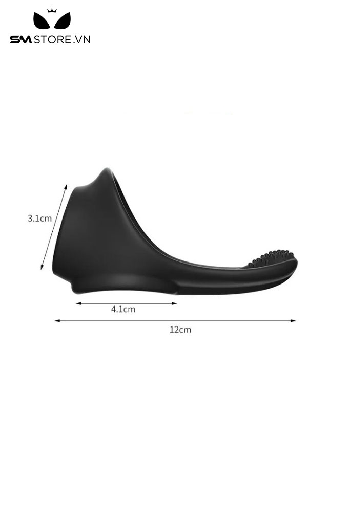 SMT624 - Vòng đeo dương vật cao su dài 12cm phần đuôi có gai
