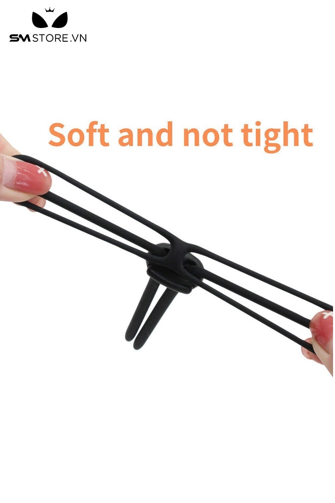 SMT1225 - Vòng khóa dương vật silicon có thể điều chỉnh dài 31cm