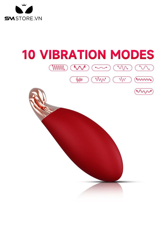 SMT2829 - Trứng rung mini đeo cổ hình con cá heo sạc điện dài 66mm