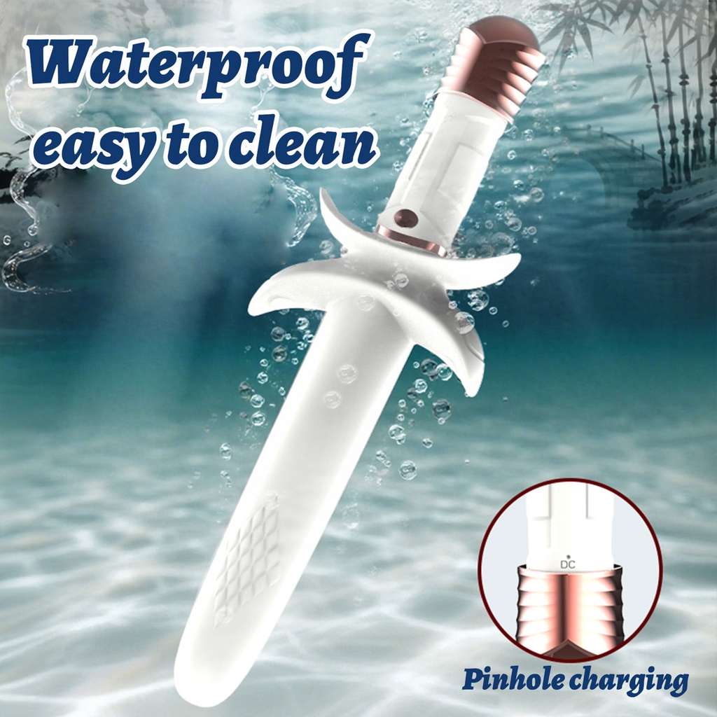 SMT2836 - Máy rung silicon ngụy trang hình chiếc kiếm dài 23.5cm