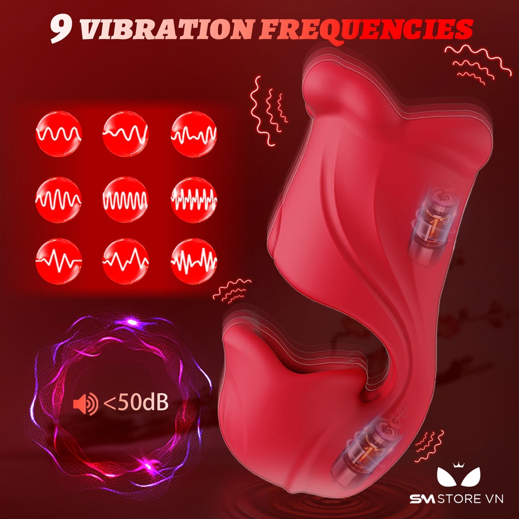 SMT2365 - Máy thủ dâm cho nam có 9 tần số sạc điện dài 13.5cm