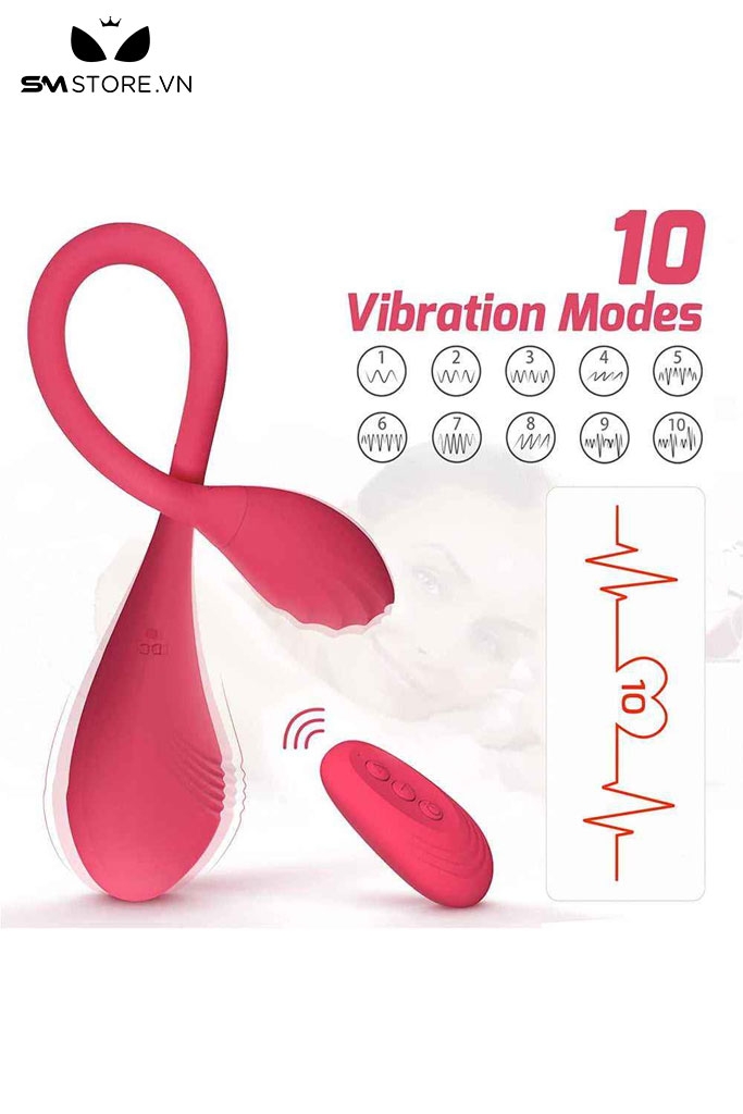 SMT2512 - Trứng rung 2 đầu có 10 tần số điều khiển từ xa sạc điện