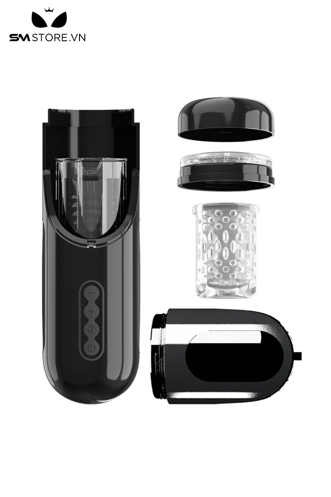 SMT1457 - Cốc thủ dâm silicon mềm rung hút nhiều tần số sạc USB