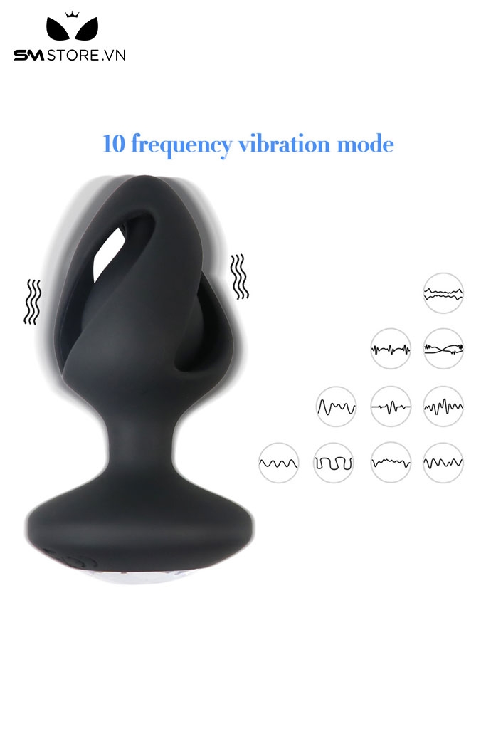 SMT2243 - Máy rung hậu môn điều khiển mini từ xa dài 8.6cm sạc điện
