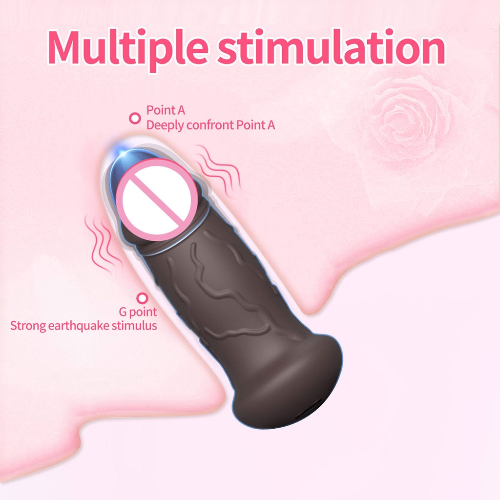 SMT1832 - Dương vật giả silicon mini có 10 chế độ rung dài 10.5cm