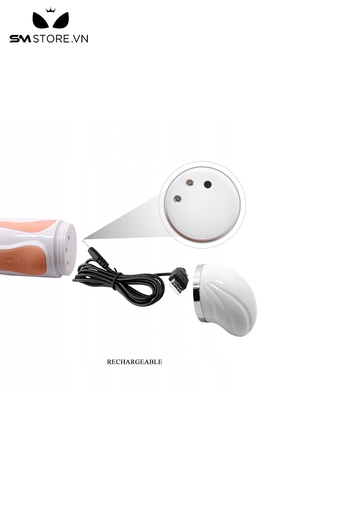 SMT848 - Dương vật giả đa năng rung thụt ngoáy và tỏa nhiệt dài 225mm
