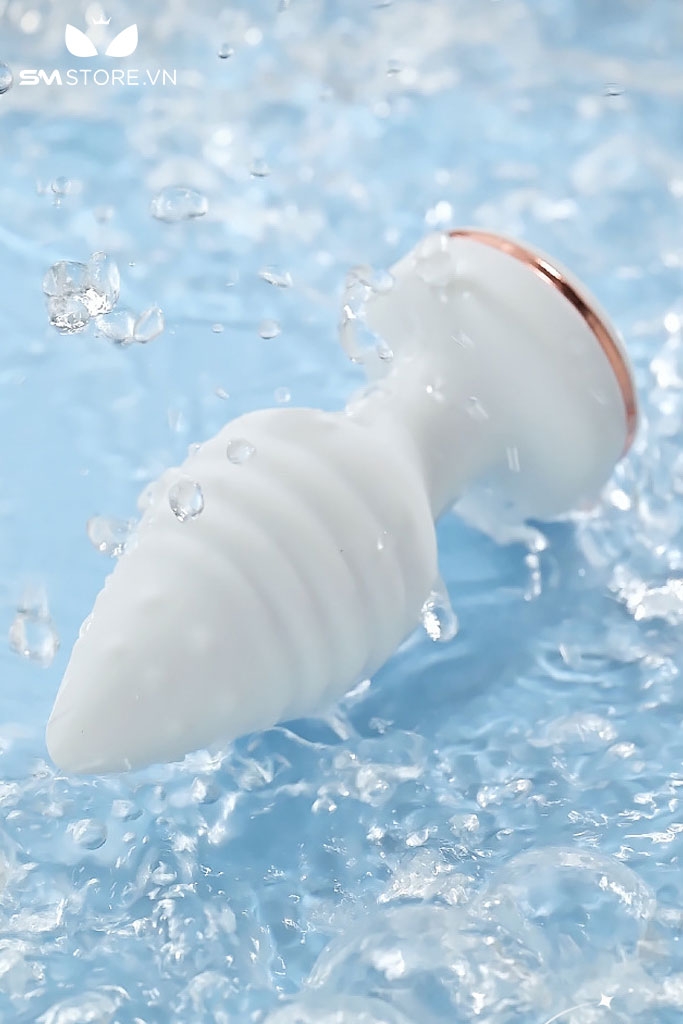 SMT1028 - Butt plug xoắn ốc gắn đuôi điều khiển từ xa qua APP