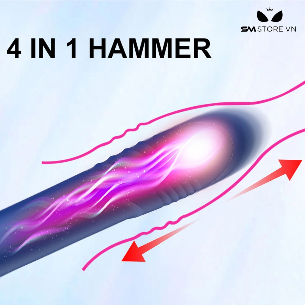 SMT1543 - Máy rung mút hút thụt silicon ngụy trang cây búa dài 23cm