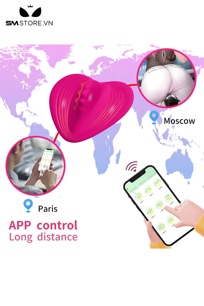 SMT2330 - Máy rung hình trái tim có 9 chế độ điều khiển xa dài 95mm