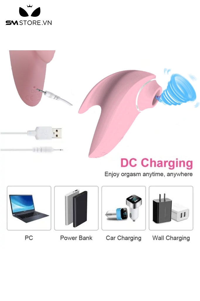 SMT770 - Máy hút âm đạo hình con cá heo có 3 chế độ dài 10cm