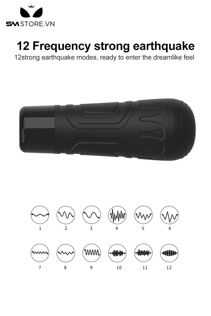 SMT2532 - Cốc thủ dâm tự động dài 22cm có 12 chế độ rung