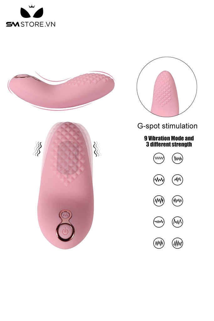 SMT1216 - Lưỡi rung tình yêu có gai dài 9.19 cm dùng sạc chống nước