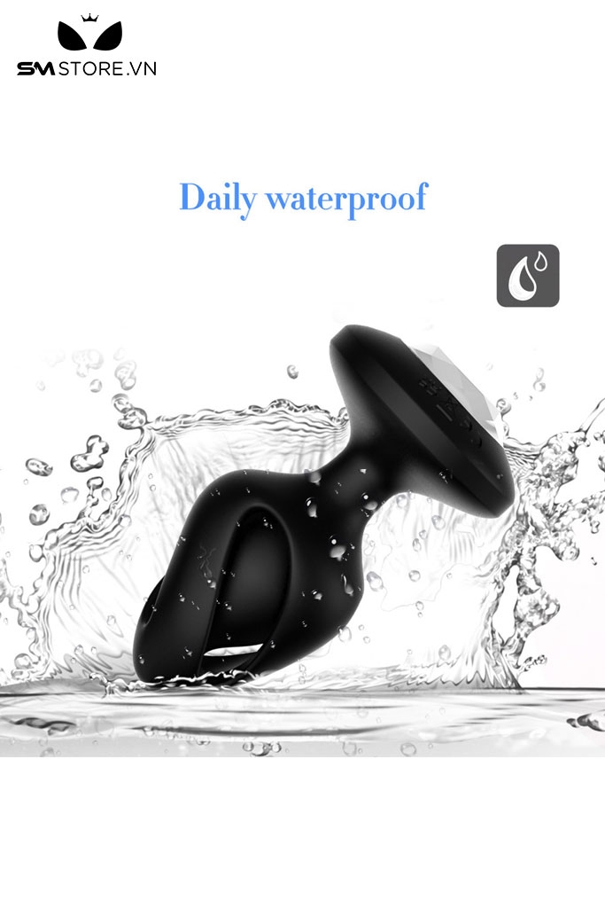 SMT2243 - Máy rung hậu môn điều khiển mini từ xa dài 8.6cm sạc điện