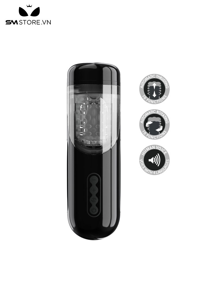 SMT1457 - Cốc thủ dâm silicon mềm rung hút nhiều tần số sạc USB