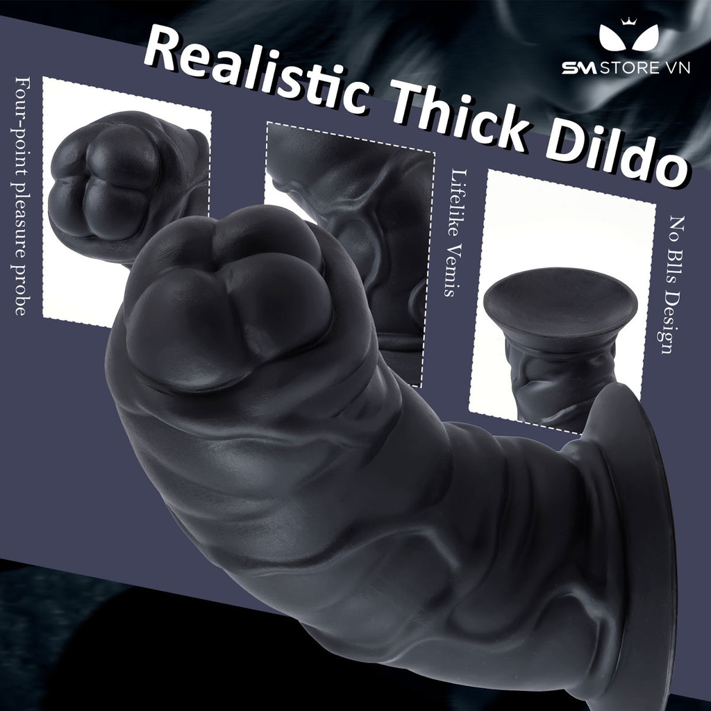 SMT2309 - Dương vật giả Châu Phi đế dính tường có 3 kích cỡ