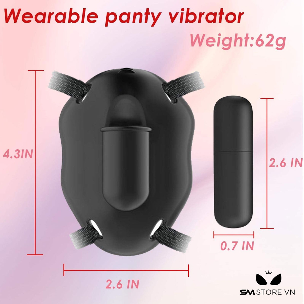 SMT1520 - Máy rung Pretty Love điều khiển xa có 10 tần số sạc điện