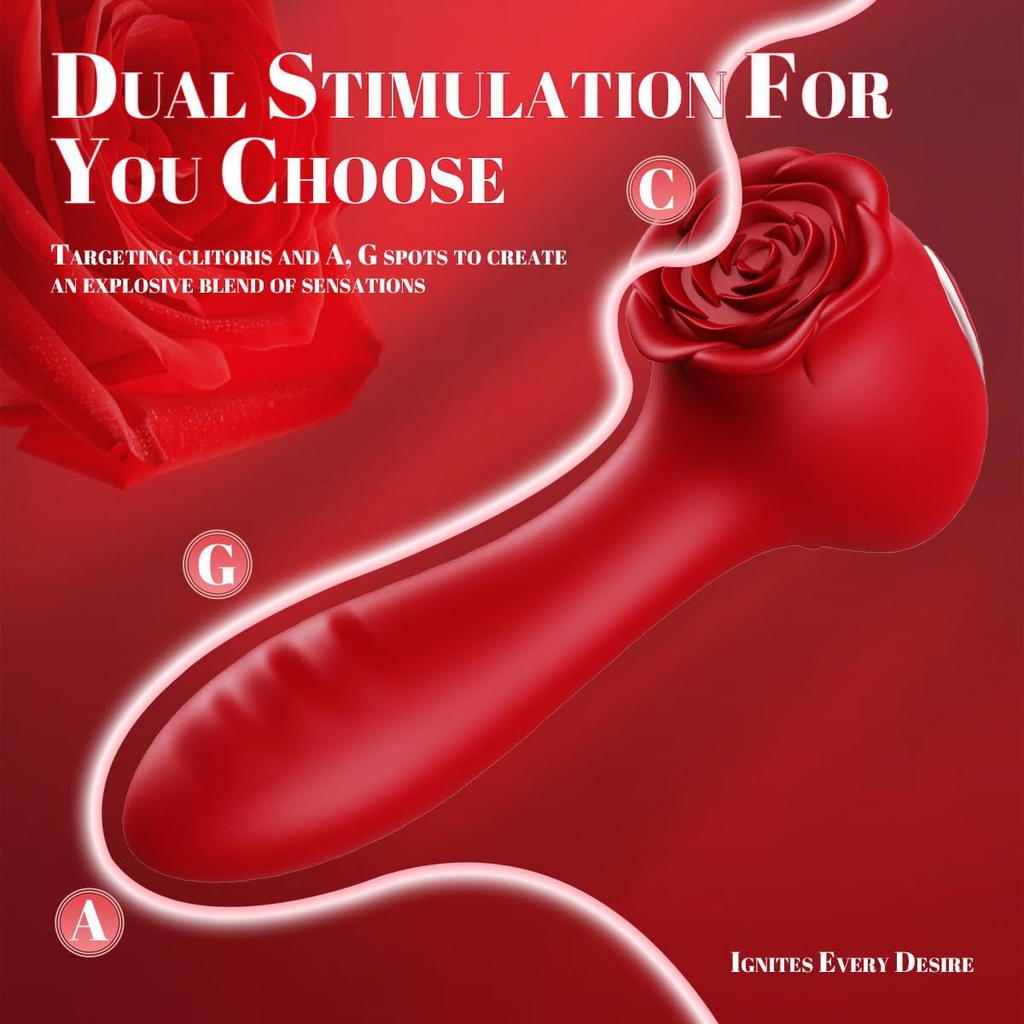 SMT2828 - Máy rung âm vật bông hoa hồng có 10 chế độ sạc điện