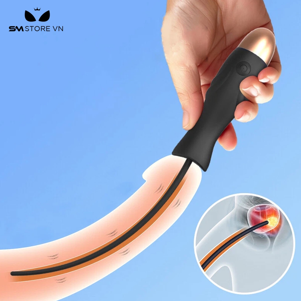 SMT2179 - Sounding que rung niệu đạo silicon dài 23.5cm sạc điện