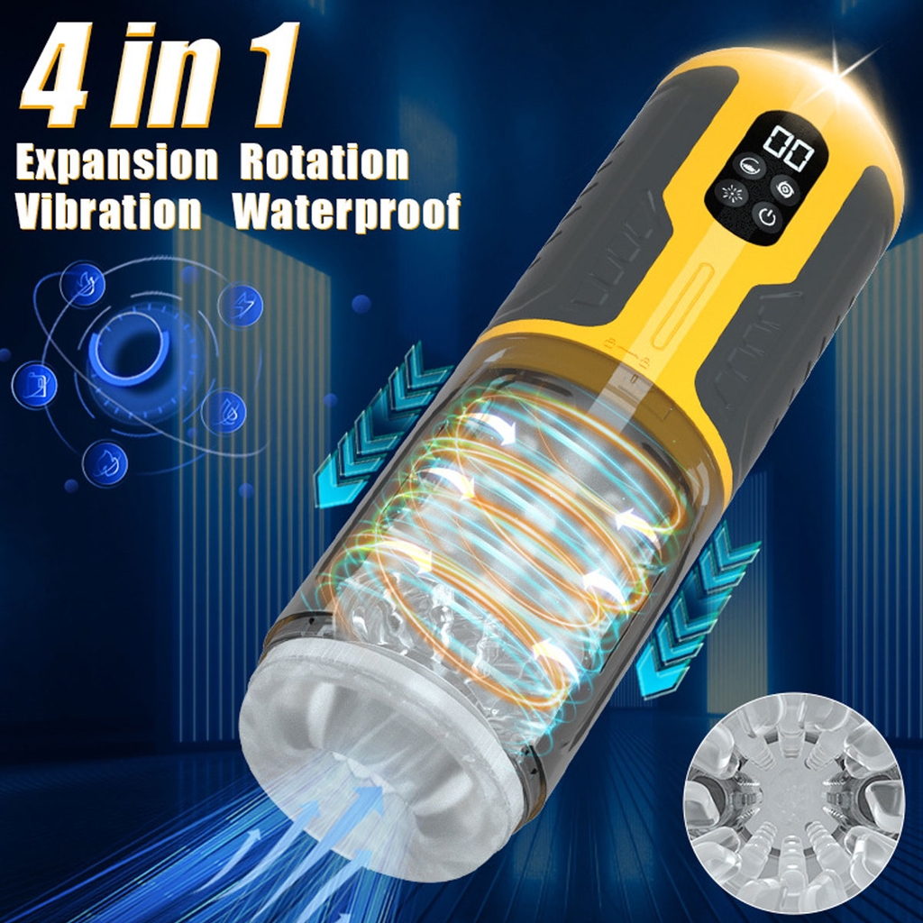 SMT1420 - Cốc thủ dâm trong suốt tự động rung thụt xoay có 7 chế độ