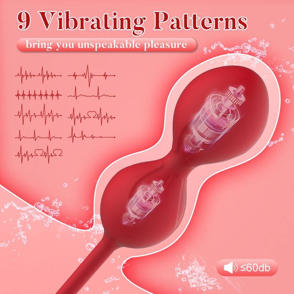 SMT2454 - Bóng tập kegel silicon rung 9 tần số điều khiển qua APP