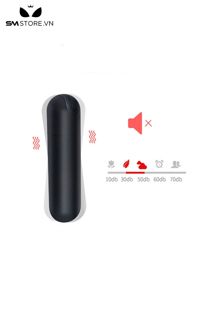 SMT1012 - Trứng rung điều khiển từ xa với 10 tần số dài 76mm sạc USB