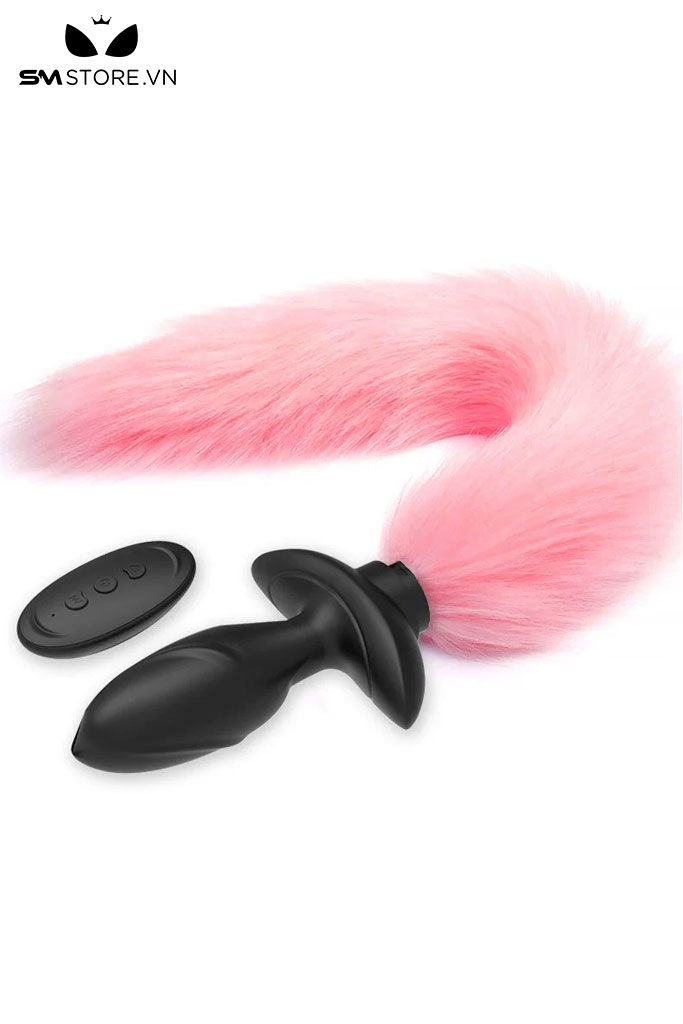 SMT1217 - Đuôi cáo cosplay rung xoay điều khiển từ xa sạc điện