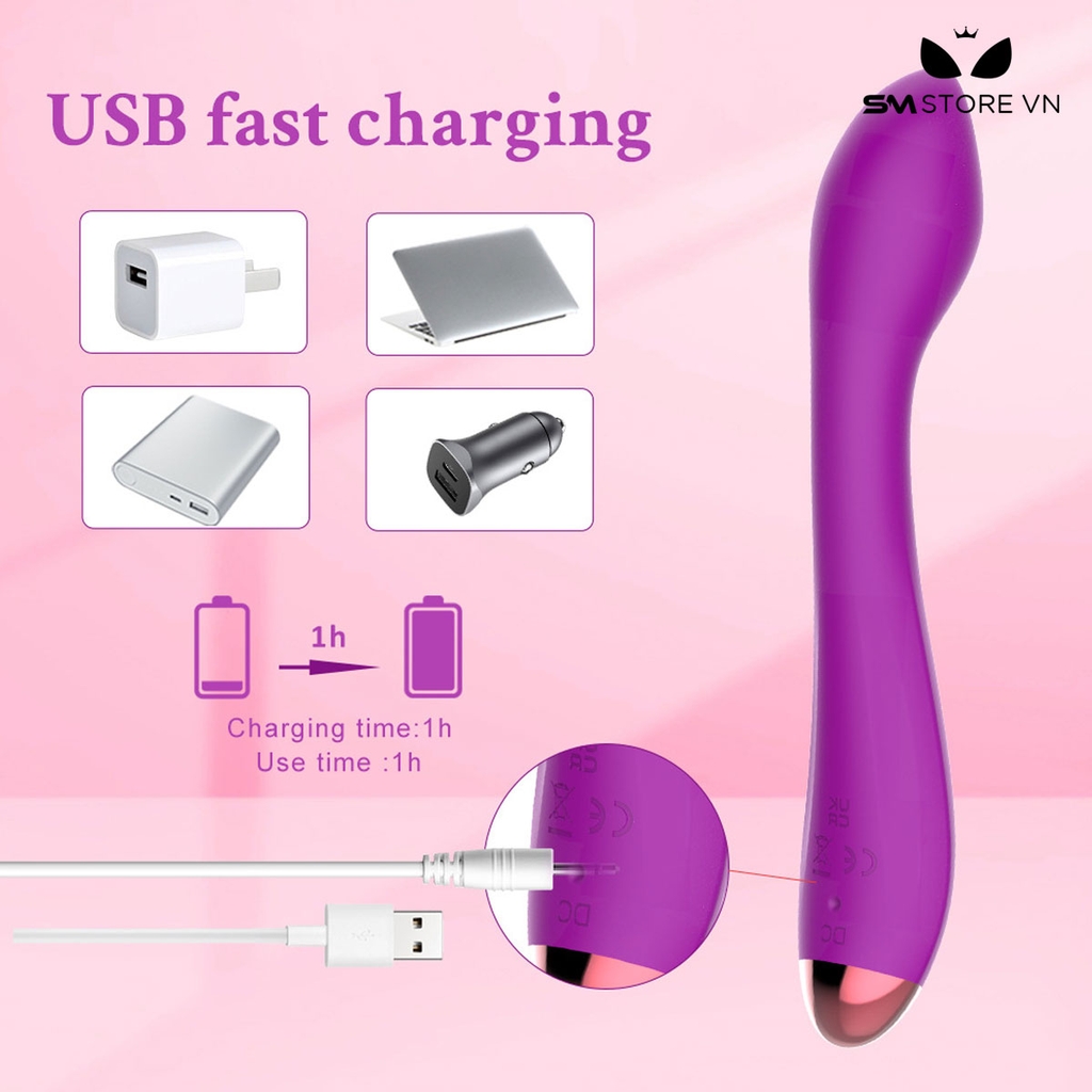 SMT2795 - Máy rung âm vật dài 147mm chất liệu silicon mềm