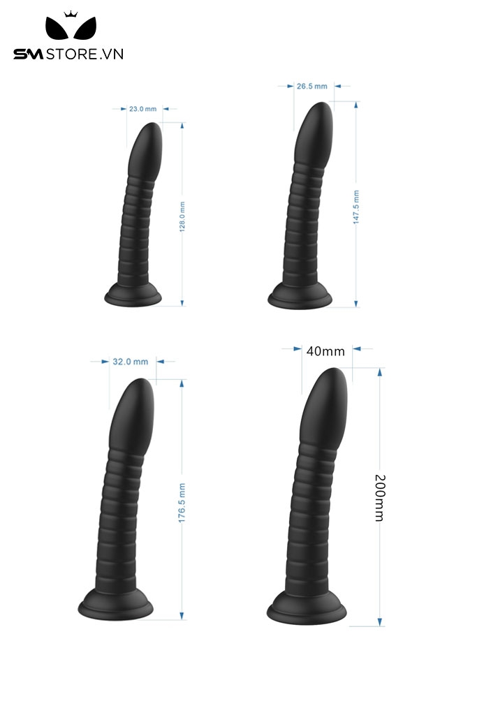 SMT1558 - Dương vật giả silicon liền quần trong suốt dài 17.9cm