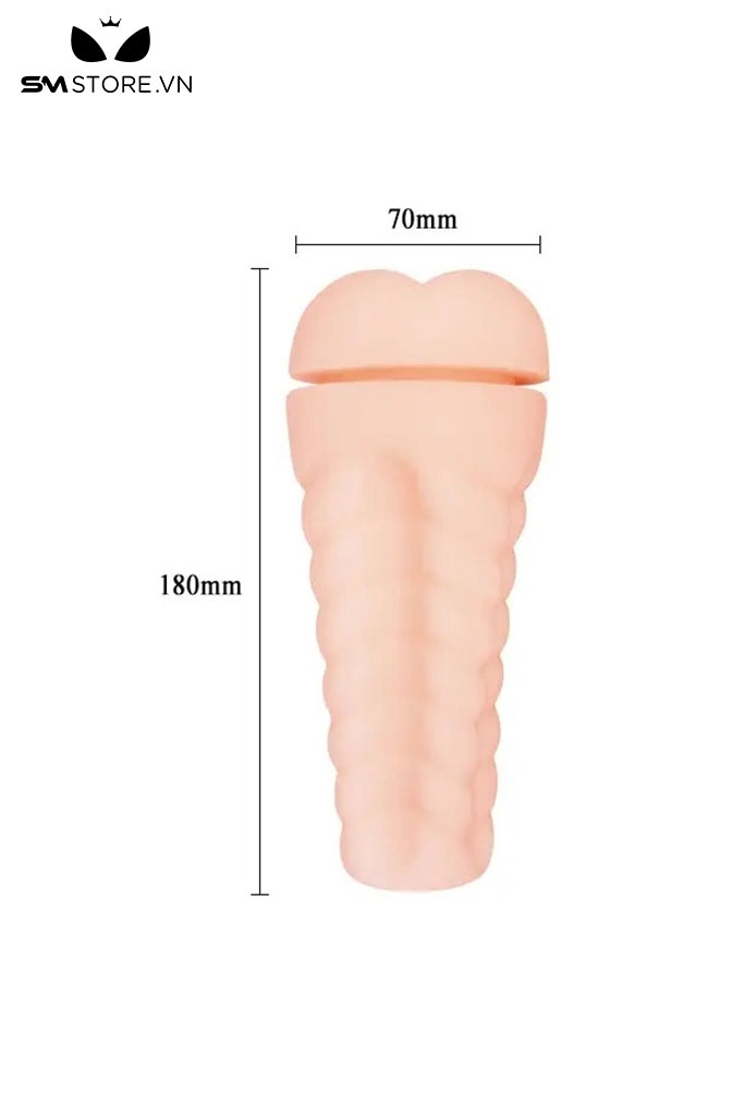 SMT1456- Cốc thủ dâm gắn tường hình miệng có 12 chế độ rung