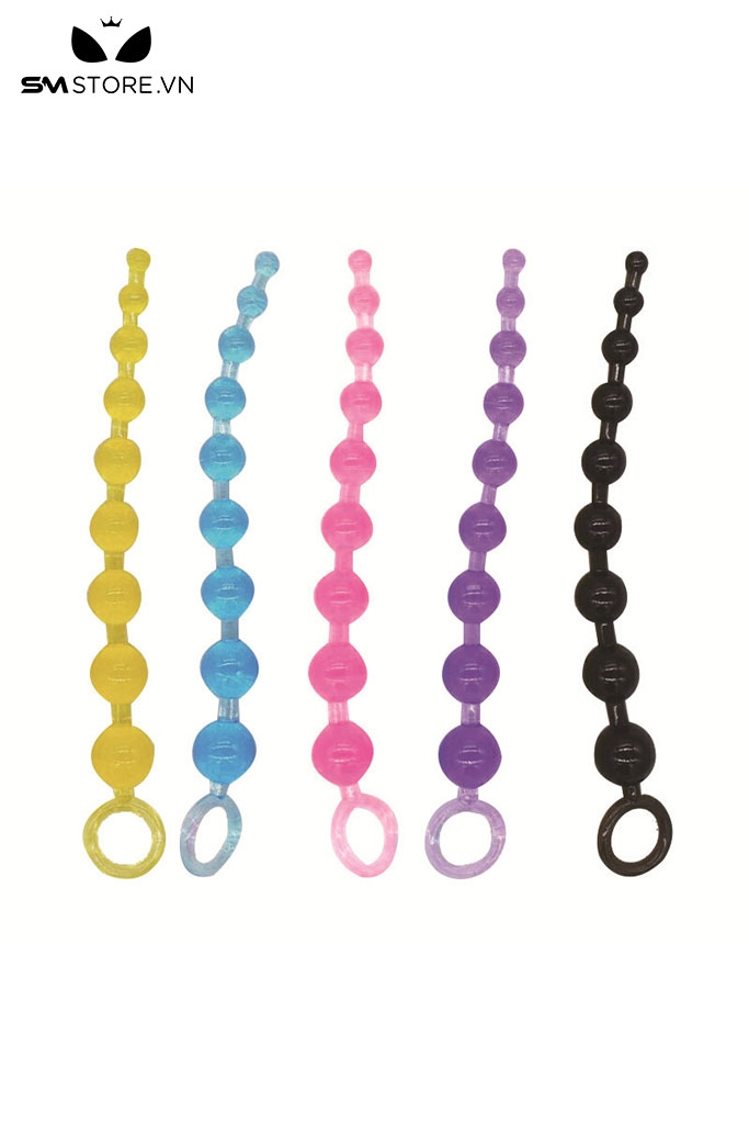 SMT897 - Anal beads nhựa dạng chuỗi 9 hạt dài 29cm 5 màu