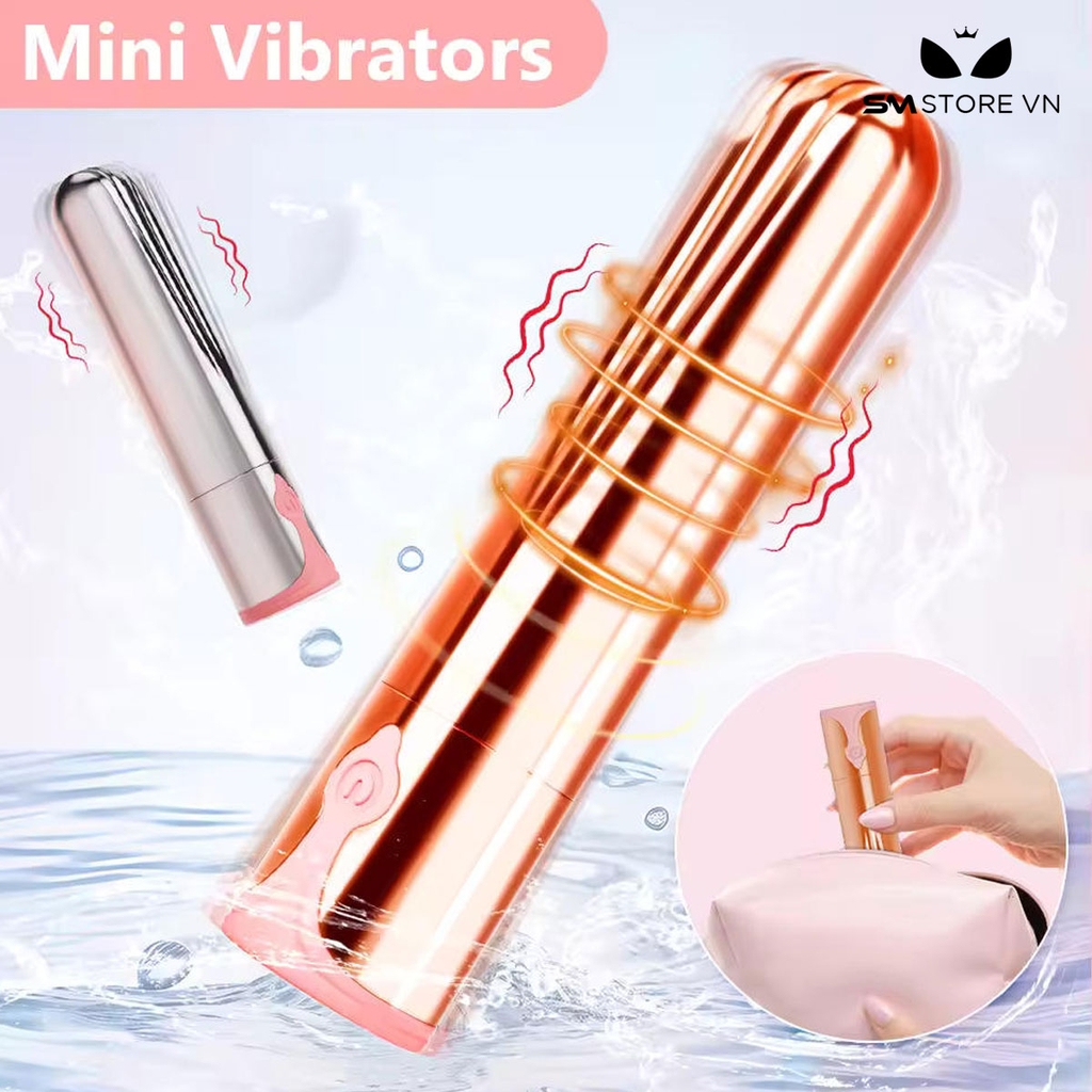 SMT1662 - Trứng rung mini silicon sạc điện có 10 tần số dài 10cm