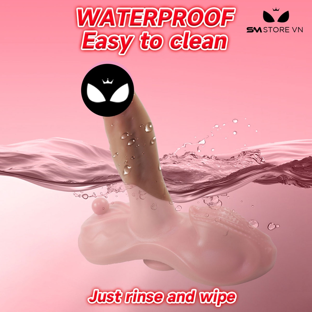 SMT2363 - Dương vật giả có đế với chức năng rung và sưởi ấm dài 22cm