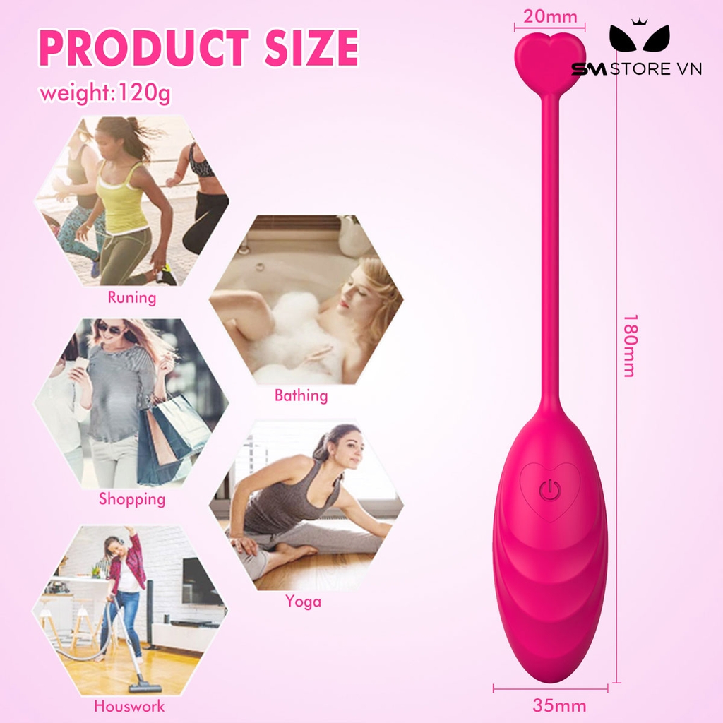 SMT1322 - Trứng rung ngụy trang con nòng nọc điều khiển từ xa