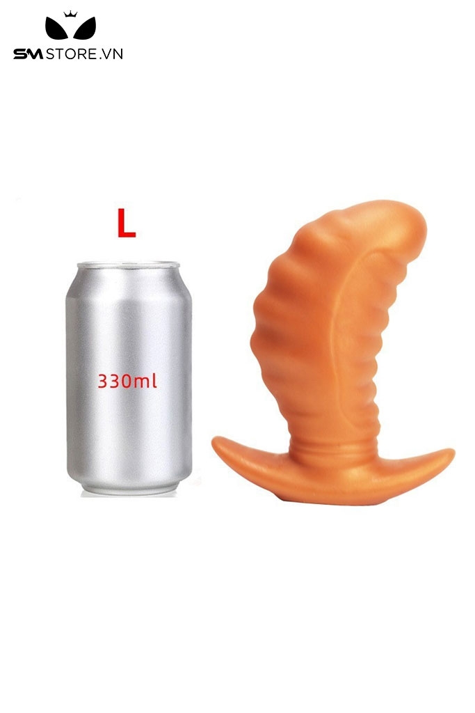 SMT1292 - Phích cắm hậu môn silicon xanh uốn dẻo có 3 kích cỡ